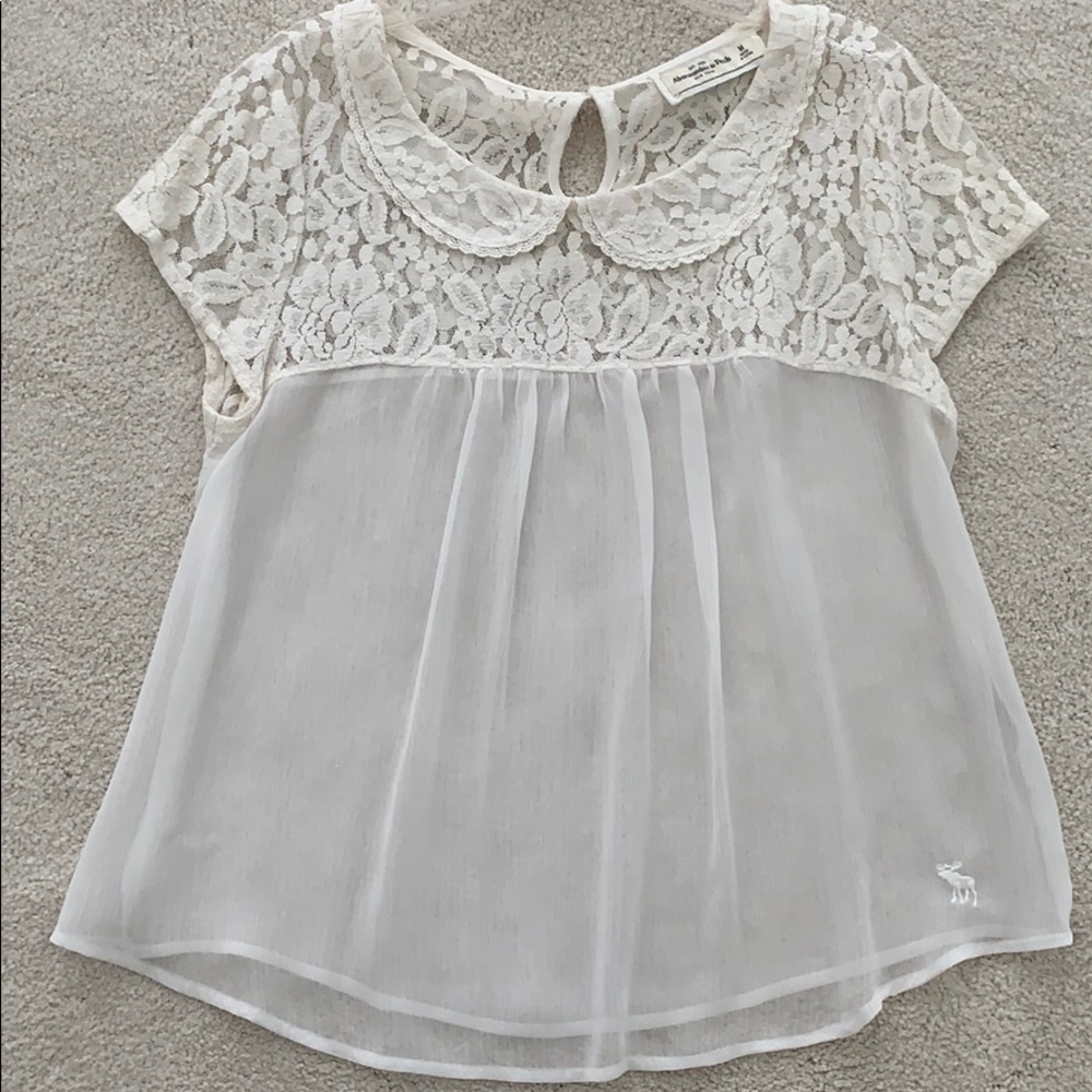white lace top
